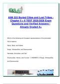 ASB 222 &ndash; Buried Cities and Lost Tribes &vert; 40 Verified Test Questions with Answers &vert; Neanderthals&comma; Paleolithic Tools&comma; Human Evolution & Early Artifacts