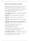 DPS COPS QUIZ QUESTIONS & ANSWERS