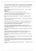 TEXAS DPS DRIVING TEST QUESTIONS & ANSWERS&period;