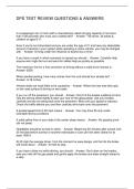 DPS TEST REVIEW QUESTIONS & ANSWERS