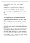 TEXAS DPS SERGEANT TEST QUESTIONS & ANSWERS