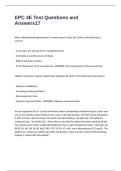 EPC 4E Test Questions and Answers