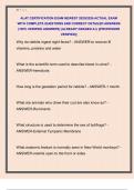ALAT CERTIFICATION EXAM NEWEST 2025&sol;2026 ACTUAL EXAM  WITH COMPLETE QUESTIONS AND CORRECT DETAILED ANSWERS  &lpar;100&percnt; VERIFIED ANSWERS&rpar; &vert;ALREADY GRADED A&plus;&vert; &vert;&vert;PROFESSOR  VERIFIED&vert;&vert;