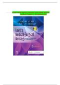 Lewis&rsquo;s Medical-Surgical Nursing&comma; 12th Edition &lpar;Harding&rpar; &ndash; Test Bank Chapters 1&ndash;69 ISBN- &vert; Updated 2025 &vert; NCLEX-Style Practice Questions with Answers