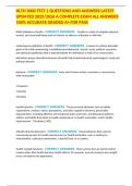HLTH 3000 TEST 1 QUESTIONS AND ANSWERS LATEST UPDATED 2025&sol;2026 A COMPLETE EXAM ALL ANSWERS 100&percnt; ACCURATE GRADED A&plus; FOR PASS