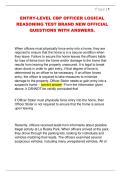 ENTRY-LEVEL CBP OFFICER LOGICAL  REASONING TEST BRAND NEW OFFICIAL  QUESTIONS WITH ANSWERS&period; 