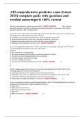 ATI comprehensive predictor exam &lpar;Latest 2025&rpar; &vert;complete guide with questions and verified answers&vert;get it 100&percnt; correct