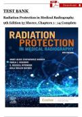 Radiation protection in medical radiography 8th edition sherer test bank