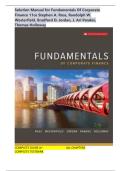 Solution Manual for Fundamentals Of Corporate Finance 11ce Stephen A&period; Ross&comma; Randolph W&period; Westerfield&comma; Bradford D&period; Jordan&comma; J&period; Ari Pandes&comma; Thomas Holloway&vert;ALL CHAPTERS&vert;LATEST VERSION&vert;COMPLETE A&plus; GUIDE