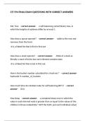 CIT 594 FINAL EXAM QUESTIONS WITH CORRECT ANSWERS&vert; Graded A&plus;
