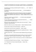 VADETS DRIVERS ED EXAM QUESTIONS & ANSWERS