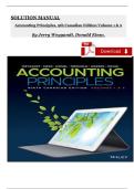 Solution Manual for Accounting Principles Volume 1 And Volume 2 9th Canadian Edition Jerry J&period; Weygandt