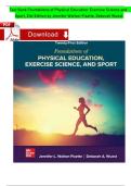 Test Bank Foundations of Physical Education&colon; Exercise Science and Sport&comma; 21st Edition by Jennifer Walton-Fisette&comma; Deborah Wuest