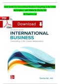 TEST BANK For International Business Competing in the Global Marketplace&comma; 14th Edition By Charles Hill&period; 2024 All Chapters Covered With Questions And Solved Solutions&period;