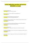 Aerial Application Core Exams Set 2025&sol;2026 &ndash; Questions and Answers Rated A&plus;