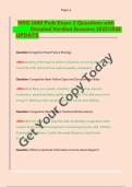 NSG 3600 &lpar;Peds&rpar; Exam 1 &dollar; 2Questions and answers &lpar;20252026 UPDATE&rpar; 100&percnt; VERIFIED