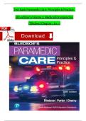 TEST BANK Paramedic Care&colon; Principles & Practice&comma; 6th edition Volume 3&colon; Medical Emergencies &lpar;Bledsoe&rpar; Chapter 1 to 13