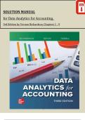 Solution manual for data analytics for accounting 3rd edition richardson