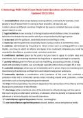 Criminology &lpar;WJEC Level 3&rpar; Unit 2 Exam Study Guide &ndash; Questions and Correct Solutions Updated 2025&sol;2026