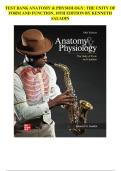 Test Bank Anatomy & Physiology&colon; The Unity of Form and Function &lpar;10th Ed&rpar; by Saladin &ndash; Updated Chapters 1-29 