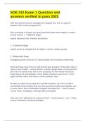 SOE 312 Exam 1 Question and answers verified to pass 2025