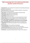 WJEC Criminology Unit 1 &ndash; Test Guide Exam Questions and Revised Answers 2025&sol;2026