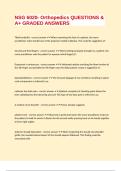 NSG 6020- Orthopedics QUESTIONS & A&plus; GRADED ANSWERS