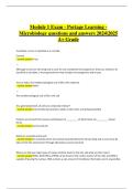 BIOD 171 Essential Microbiology Portage Learning Module 1 Exam Questions and Answers 2024&sol;2025 &ndash; A&plus; Graded&comma; 100&percnt; Verified