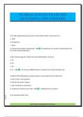 NY REAL ESTATE EXAM 2025 QUESTIONS AND ANSWERS