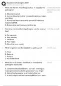 Bloodborne Pathogens Certification &sol; BBP Exam & Study Guide &sol; 2025 Update &sol; Score 100&percnt;