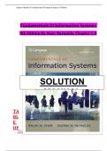 Solution manual for Fundamentals of information Systems 9th edition by Ralph Stair&comma; George Reynolds All Chapters 1-9