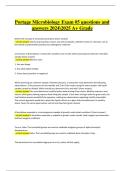 BIOD 171 Module 5 Exam Questions and 100&percnt; Correct Answers 2025 &ndash; Essential Microbiology &lpar;Portage Learning 2024&sol;2025&rpar;