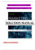 Solution manual for SM marketing research 12th edition by carl McDaniel Jr Roger Gates All CHAPTER 1-15