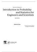 Instructor&rsquo;s Manual for Introduction to Probability and Statistics for Engineers and Scientists 6th Edition&period;
