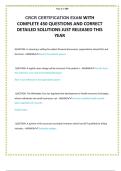 CRCR CERTIFICATION EXAM WITH COMPLETE 450 QUESTIONS AND CORRECT DETAILED SOLUTIONS JUST RELEASED THIS YEAR