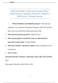 BIOD 210 Module 1 Exam &lpar;Latest Update 2025 &sol; 2026&rpar; Genetics &vert; Questions & Answers &vert; Grade A &vert; 100&percnt; Correct&period;  Portage Learning&period;