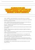 NC Medication Aide Practice Test 2025&colon; 1100&plus; Questions & Verified Answers &vert; Dosage&comma; Routes&comma; Abbreviations