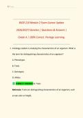 BIOD 210 Module 2 Exam &lpar;Latest Update 2026 &sol; 2027&rpar; Genetics &vert; Questions & Answers &vert; Grade A &vert; 100&percnt; Correct&period;  Portage Learning&period;