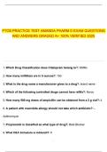  PTCB PRACTICE TEST AMANDA PHARM D EXAM QUESTIONS AND ANSWERS GRADED A&plus; 100&percnt; VERIFIED 2025