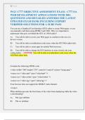 WGU C777 EXAMS PACKAGE&mdash;OBJECTIVE ASSESSMENT EXAM &mdash; C777 OA WEB DEVELOPMENT APPLICATIONS - WGU C777 PA EXAM WITH 300&plus; QUESTIONS AND DETAILED ANSWERS THE LATEST UPDATED EXAM BANK INCLUDING EXPERT VERIFIED SOLUTIONS FOR A SURE PASS