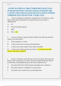  ATI RN MATERNAL PROCTORED RETAKE EXAM  WITH QUESTIONS AND DETAILED ANSWERS THE  LATEST UPDATED EXAM BANK INCLUDING EXPERT  VERIFIED SOLUTIONS FOR A SURE PASS 