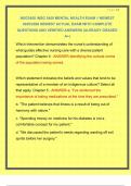 NSG3450 /NSG 3450 MENTAL HEALTH EXAM 1 NEWEST 2025/2026 NEWEST ACTUAL EXAM WITH COMPLETE QUESTIONS AND VERIFIED ANSWERS |ALREADY GRADED A+| 