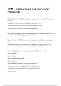 BPM &ndash; Dumas Exam Questions and Answers