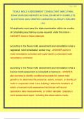 TEXAS MOLD ASSESSMENT CONSULTANT &lpar;MAC&rpar; FINAL EXAM 2025&sol;2026 NEWEST ACTUAL EXAM WITH COMPLETE QUESTIONS AND VERIFIED ANSWERS &vert;ALREADY GRADED A&plus;&vert;