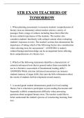 STR EXAM TEACHERS OF TOMORROW QUESTIONS AND ANSWERS 2025