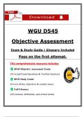 WGU D545 Objective Assessment 2025 &vert; Exam & Study Guide with Glossary Included