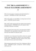 TNT 700&period;3A ASSESSMENT 3 &sol; TEXAS TEACHERS ASSESSMENT 3 QUESTIONS AND ANSWERS 2025