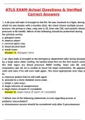ATLS Latest 2025 Actual Questions and Verified Answers &lpar;2025 &sol; 2026&rpar; A&plus; Grade 100&percnt; Guarantee Verified by Experts