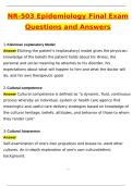 NR 503 Epidemiology Final Actual Exam Latest 2025 Questions and Verified Answers &lpar;2025 &sol; 2026&rpar; A&plus; Grade 100&percnt; Guarantee Verified by Experts