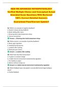 HESI RN ADVANCED PATHOPHYSIOLOGY  Verified Multiple Choice and Conceptual Actual  Emended Exam Questions With Reviewed  100&percnt; Correct Detailed Answers  Guaranteed Pass&excl;&excl;Current Update&excl;&excl; 
